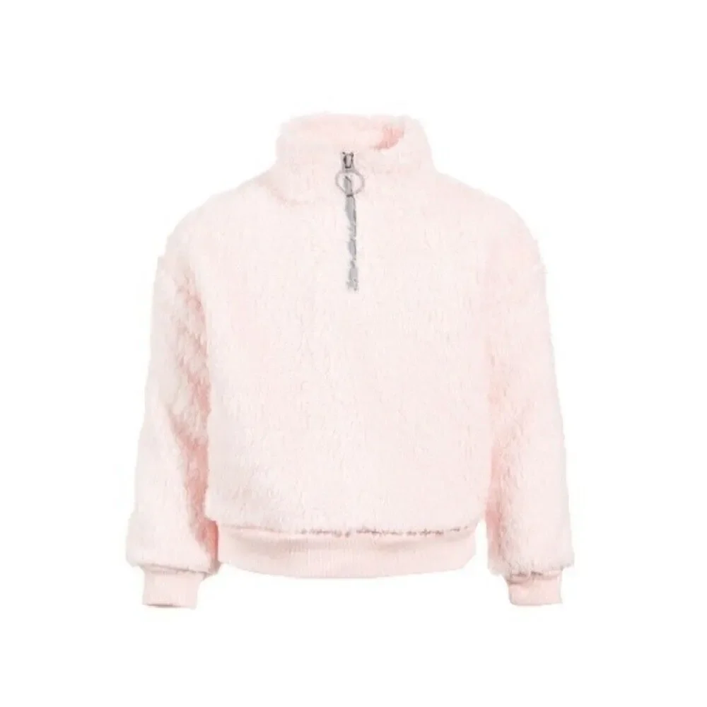 IDEOLOGY Big Girls Sherpa Quarter-Zip Pullover, sweater, new